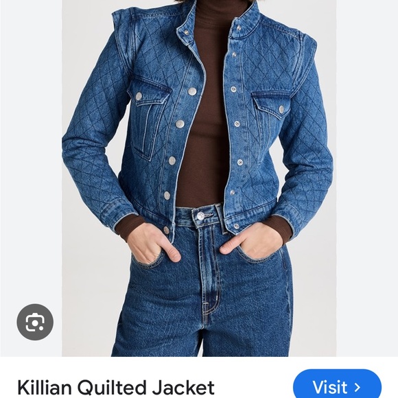 Veronica Beard KILLIAN Quilted Denim Jacket Size Small. NWT - Picture 4 of 12